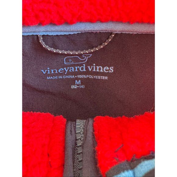 Vineyard Vines Boys Stillwater High-Pile Sherpa 1/4-Zip Jacket Lot NWOT Medium - Picture 4 of 12